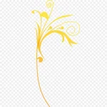 黄色树枝 免费PNG素材