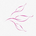 粉色简约线条 免费PNG素材