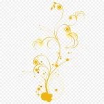 金色简约线条风格 免费PNG素材