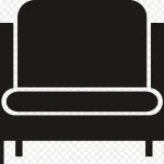 沙发 图标 椅子 简约图标 简约沙发 高清PNG