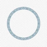 蓝色简约圆环 PNG素材下载