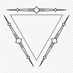 三角形简约边框 PNG素材下载
