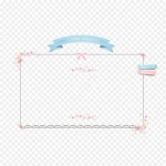 简约信纸信封 透明背景PNG