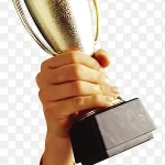 高举奖杯简约商业图片 高清PNG