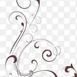 简约勾画花纹 免费PNG素材