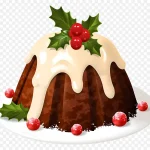 节日圣诞蛋糕 透明背景PNG