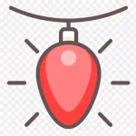 节日彩灯 PNG素材下载