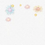 节日喜庆烟花PNG矢量 免费PNG素材