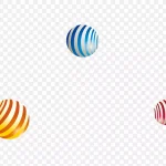 彩球装饰设计元素 PNG素材下载