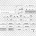 矢量元素Ui设计元素 透明背景PNG