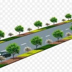 公路设计元素 PNG素材下载