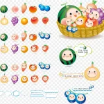 创意设计卡通水果元素图片 免费PNG素材