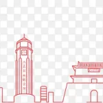 城市巡回赛设计元素 PNG素材下载