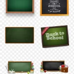 黑板设计元素 透明背景PNG