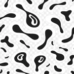 白色水纹图案 透明背景PNG