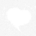 白色的爱心 PNG素材下载