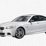 白色宝马 透明背景PNG