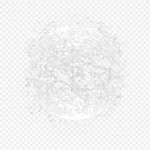 白色球体装饰 高清PNG