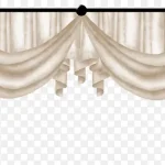 白色窗帘 透明背景PNG