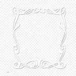 白色底框免抠素材 高清PNG