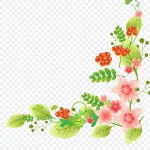 矢量花藤植物 PNG素材下载