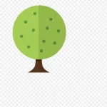 扁平化卡通植物装饰 PNG素材下载