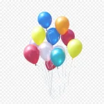 彩色气球 PNG素材下载