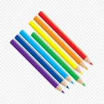 卡通彩色铅笔 PNG素材下载