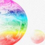 彩色圆圈素材 免费PNG素材