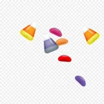 彩色糖果卡通 透明背景PNG