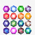 各种彩色宝石 免费PNG素材