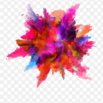 彩色水墨 高清PNG