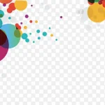 彩色圆球漂浮 透明背景PNG