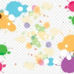 彩色水彩 PNG素材下载