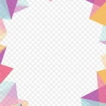 彩色不规则几何体 免费PNG素材