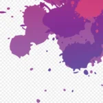 彩色墨迹素材 免费PNG素材