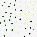 彩色装饰点 透明背景PNG