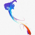 彩色喷溅装饰 高清PNG