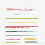 彩色 线条 彩色粉笔 背景装饰 免费PNG素材