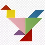 彩色七巧板 免费PNG素材