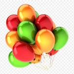 彩色气球 免费PNG素材