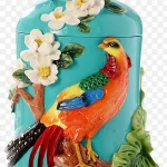 彩色瓷器 透明背景PNG