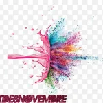 彩色水墨 PNG素材下载