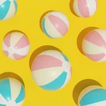 彩色皮球 PNG素材下载