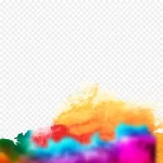 彩色墨水 透明背景PNG