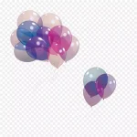 彩色气球 PNG素材下载