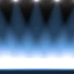 蓝色舞台背景海报背景 高清PNG