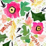 鲜花背景 PNG素材下载