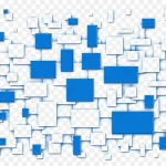 蓝色科技背景 免费PNG素材