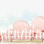 浪漫爱情背景 PNG素材下载